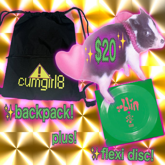 backpack + flexi disc!